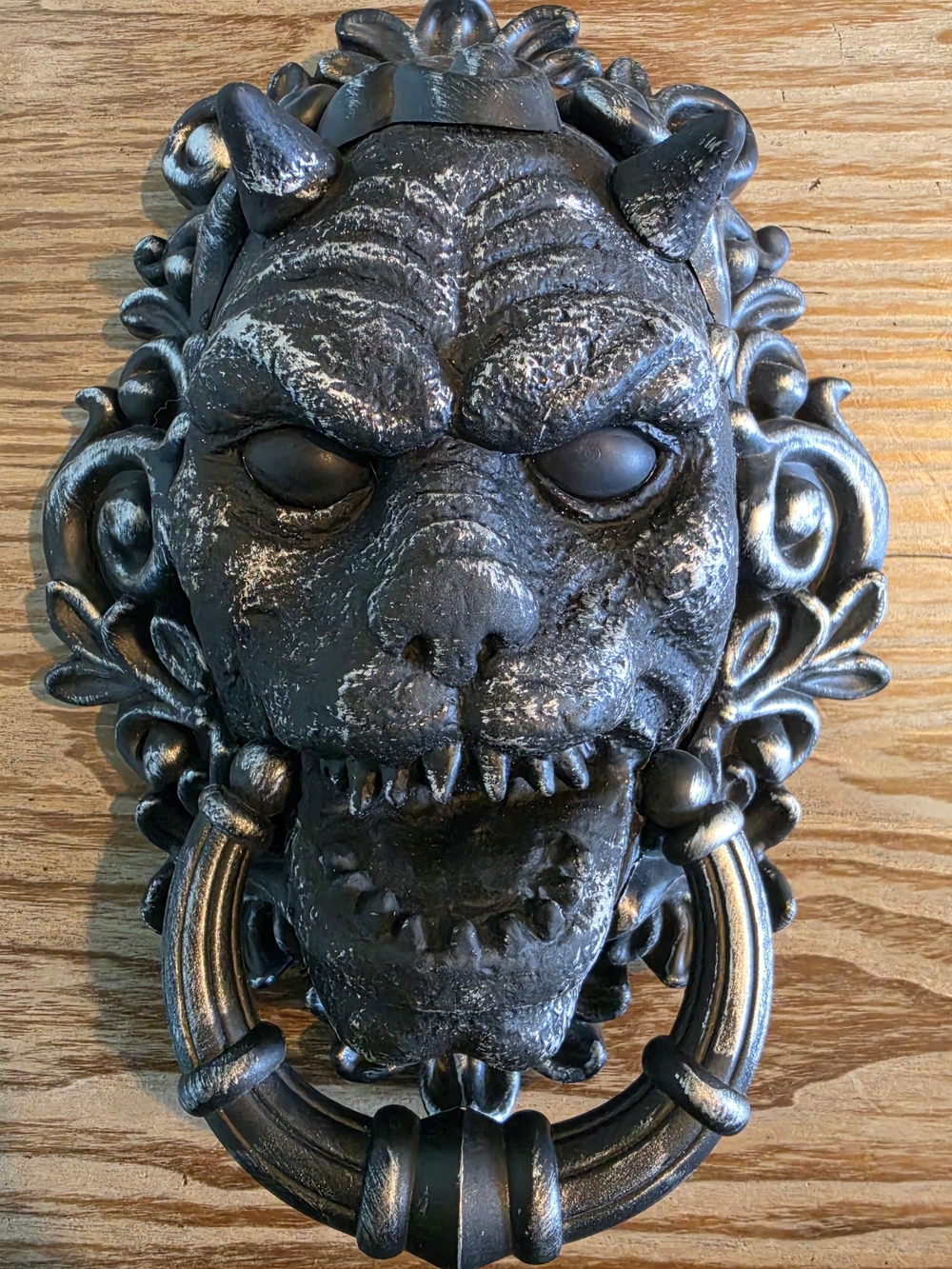 Gargoyle Demon Halloween Door Knocker Haunted House Light Sound Animated Talks
